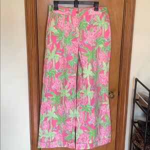 Lilly Pulitzer Taboo Elephant Pants - Size 12
